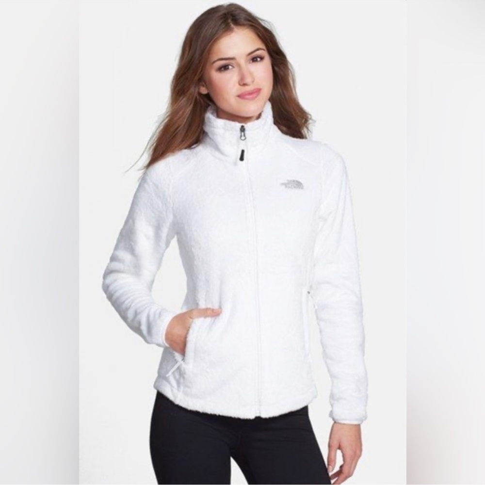 White The North Face Osito Fleece Zip Up Jacket